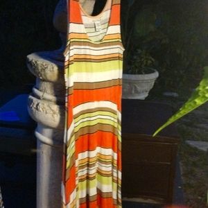 Striped cotton dress